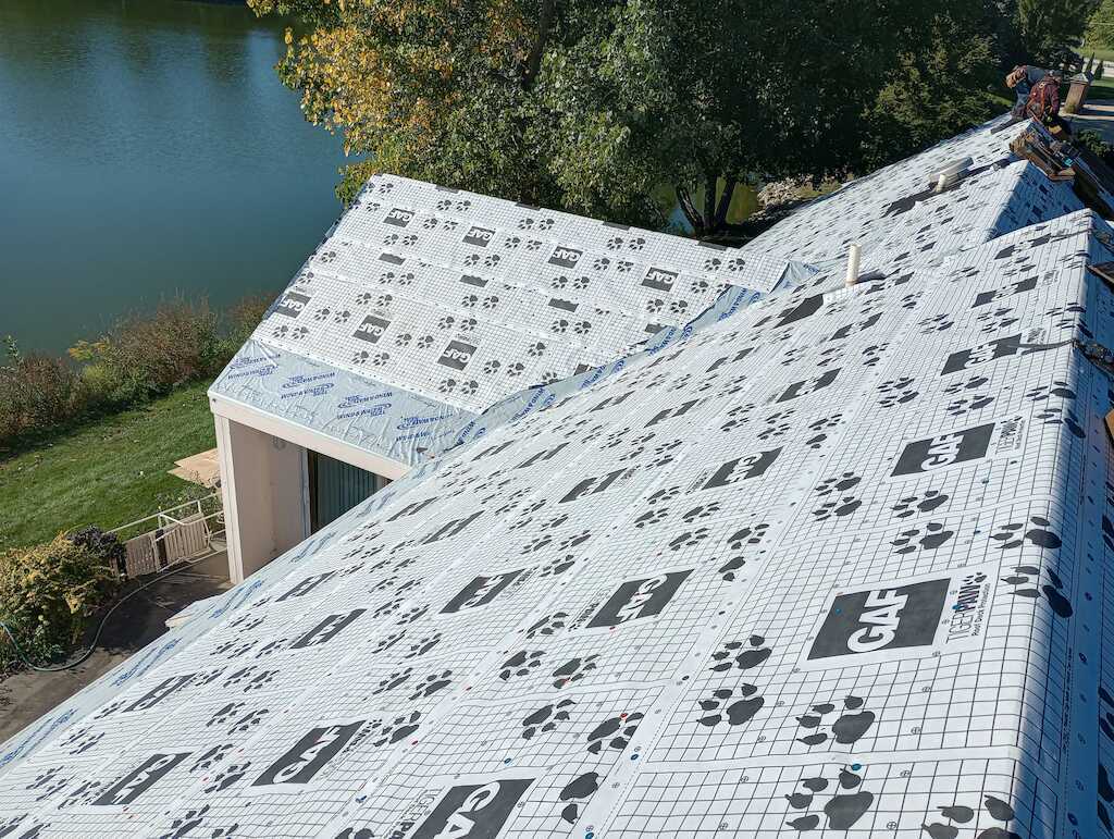 Hail Storm Damaged Roof repair in Champaign, IL