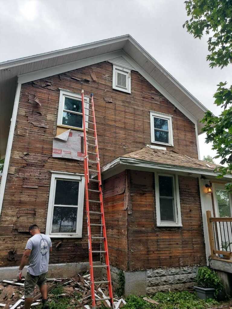 storm damaged siding repair in tuscola illinois during