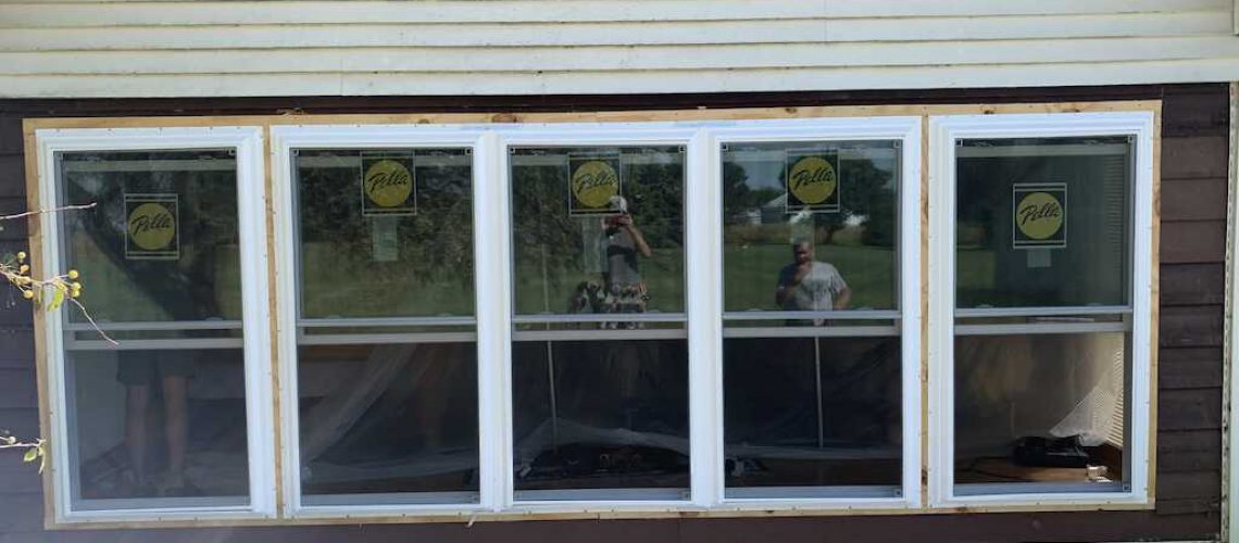 Energy saving Pella windows installation in Champaign Urbana, IL
